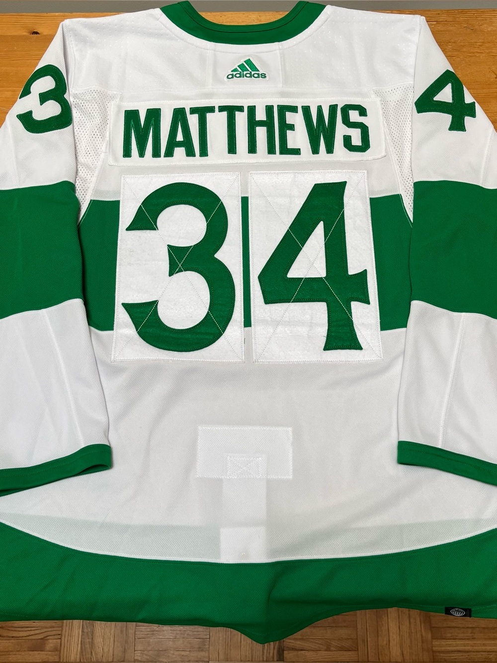 Auston Matthews Toronto Maple Leafs Authentic Adidas St Patrick’s Day Jersey